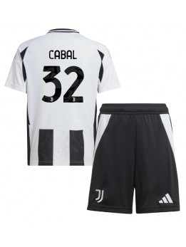 Juventus Juan Cabal #32 Dječji Domaci Dres kompleti 2024-25 Kratak Rukavima (+ kratke hlače)